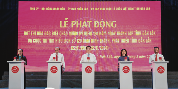 Loạt hoạt động đặc sắc mừng kỷ niệm 120 năm Ngày thành lập tỉnh Đắk Lắk - 1 Loạt hoạt động đặc sắc mừng kỷ niệm 120 năm Ngày thành lập tỉnh Đắk Lắk - 1