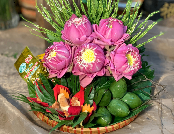 Kết "hoa cau trầu" dâng ban thờ ngày Tết thể hiện thành kính và tinh tế - 7 Kết "hoa cau trầu" dâng ban thờ ngày Tết thể hiện thành kính và tinh tế - 7