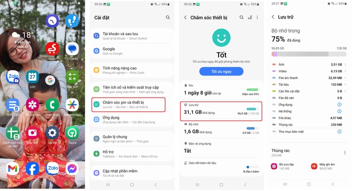Dọn bộ nhớ giúp giải phóng dung lượng, tăng tốc điện thoại rất đơn giản - 1