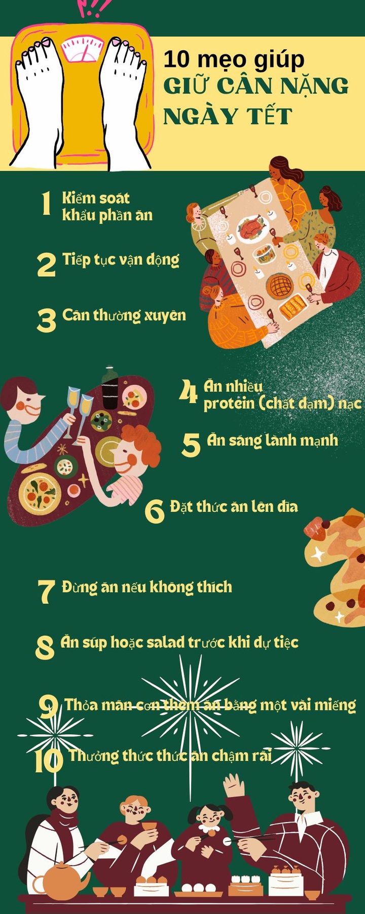 10 mẹo giữ cân nặng trong ngày Tết mà không cần ăn kiêng - 3