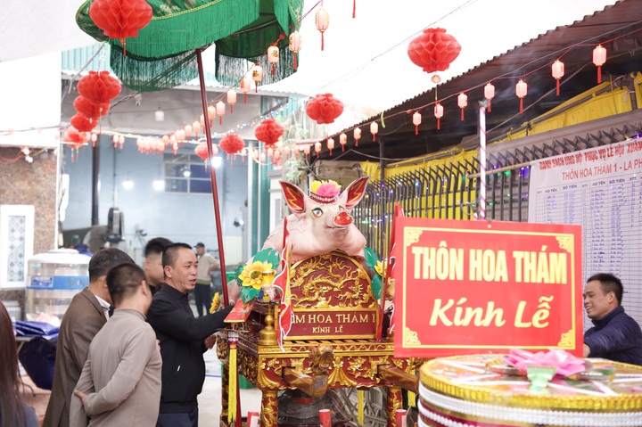 Quy trình khắt khe chăm “ông lợn” tế thánh ở làng La Phù - 4
