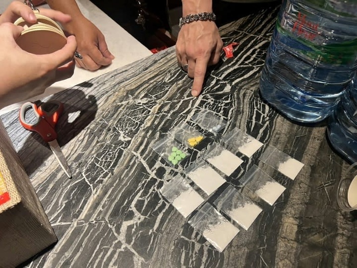 Thai police detain 124 people in 'drug party' bust - 1 Thai police detain 124 people in 'drug party' bust - 1