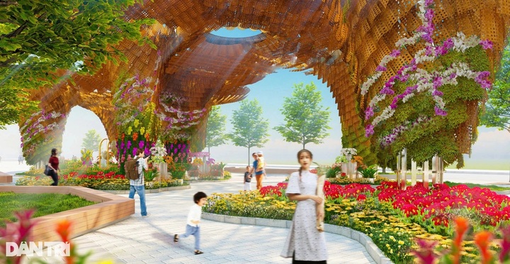 Snake mascots become highlights of Nguyen Hue Flower Street - 2 Snake mascots become highlights of Nguyen Hue Flower Street - 2