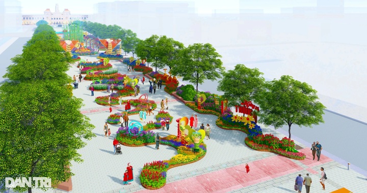 Snake mascots become highlights of Nguyen Hue Flower Street - 1 Snake mascots become highlights of Nguyen Hue Flower Street - 1