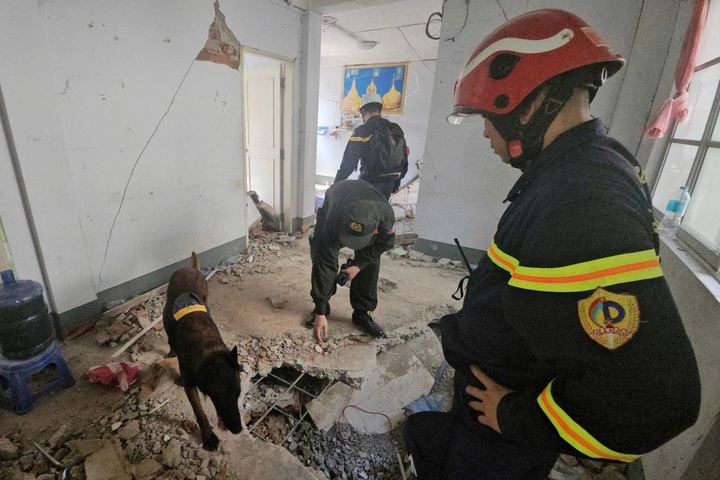 Vietnamese rescue team reaches earthquake site in Myanmar - 2