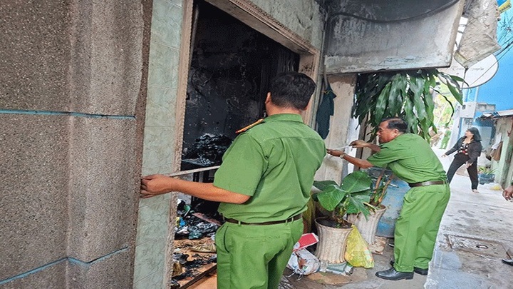 Four family members killed in house fire in Tien Giang - 1 Four family members killed in house fire in Tien Giang - 1