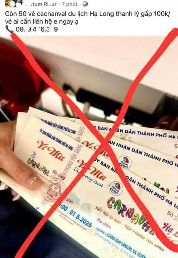 Warning issued over fake ticket sales for Ha Long Carnival 2025 - 1