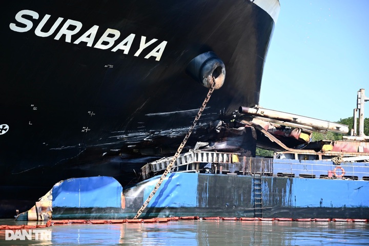 Can Gio oil spill affects many fish cages - 1