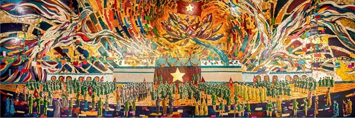Guinness world record given to Vietnamese lacquer painting - 2