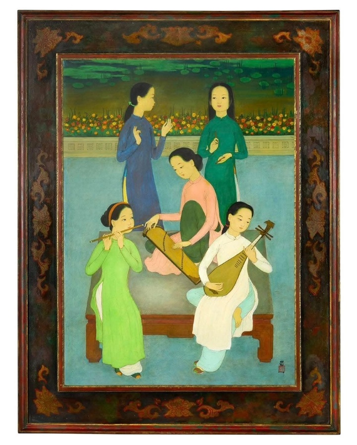 Three Vietnamese paintings fetch over EUR 1 million each at French auction - 1