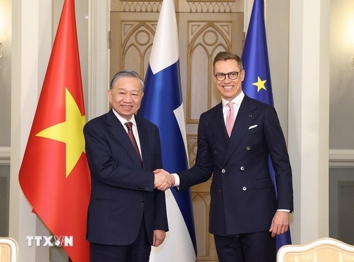 Vietnamese, Finnish leaders witness signing of cooperation documents - 2