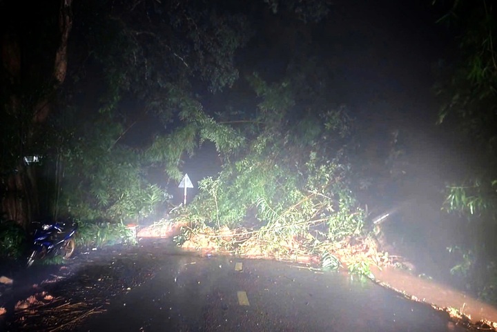 Landslides at Gia Bac Pass block Highway 28 - 1