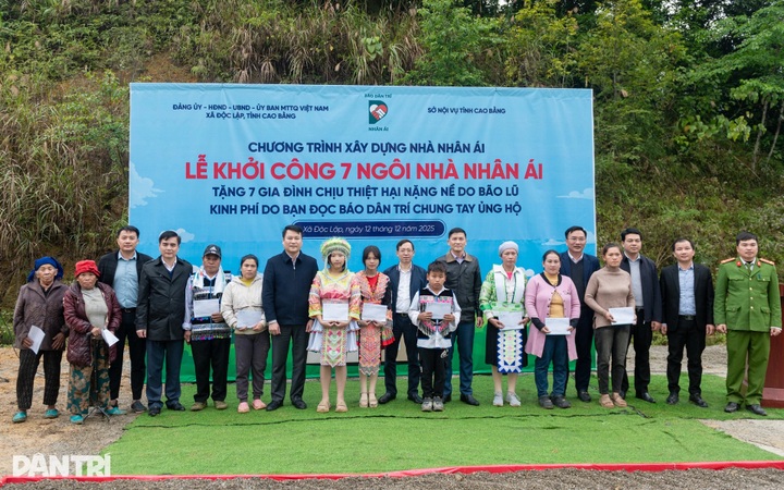 Dantri Newspaper begins building seven homes for poor families in Cao Bang - 4