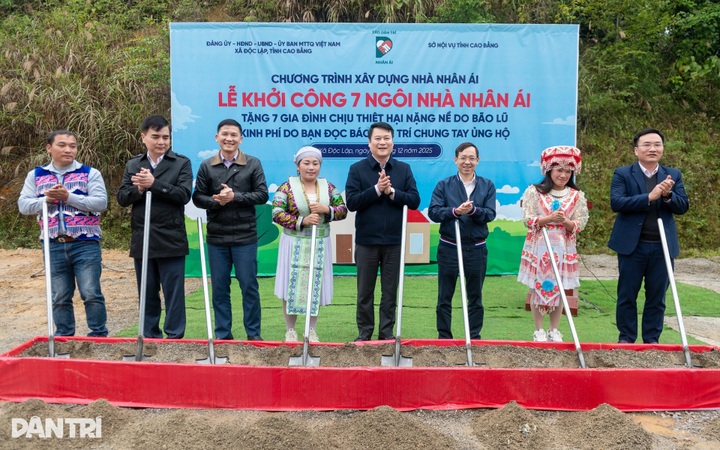 Dantri Newspaper begins building seven homes for poor families in Cao Bang - 1