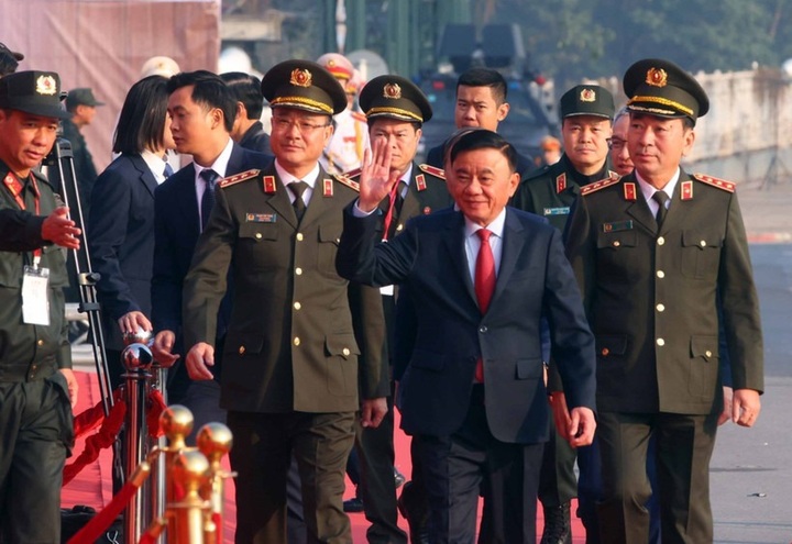 Security forces stage rehearsal for 14th National Party Congress - 1
