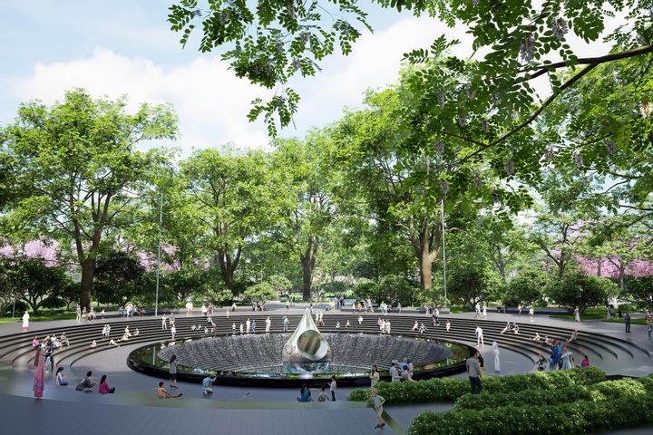 Tear-shaped sculpture installed at Covid-19 memorial in HCM City - 7