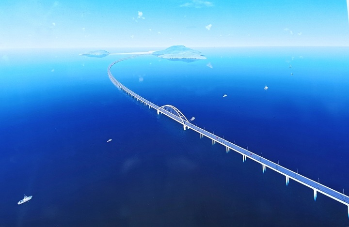 Material shortages hit 18km sea bridge project in Ca Mau - 1