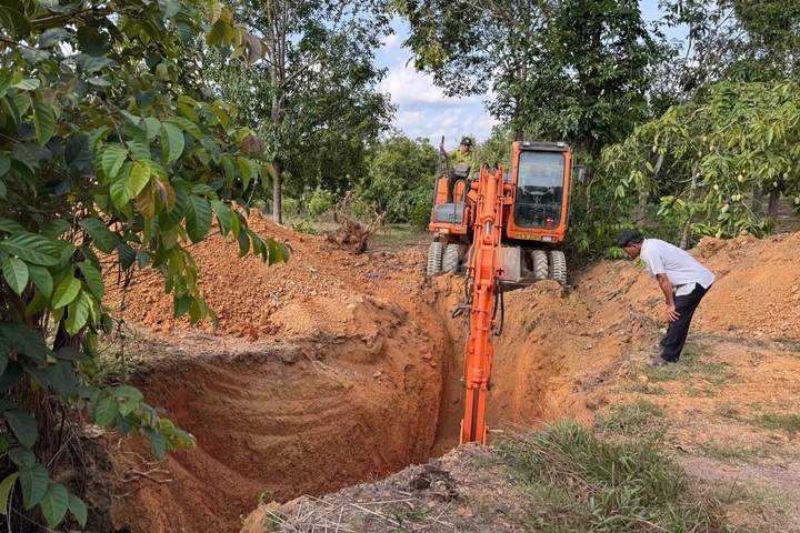 Rescuers save young elephant trapped in deep pit in Dong Nai - 2