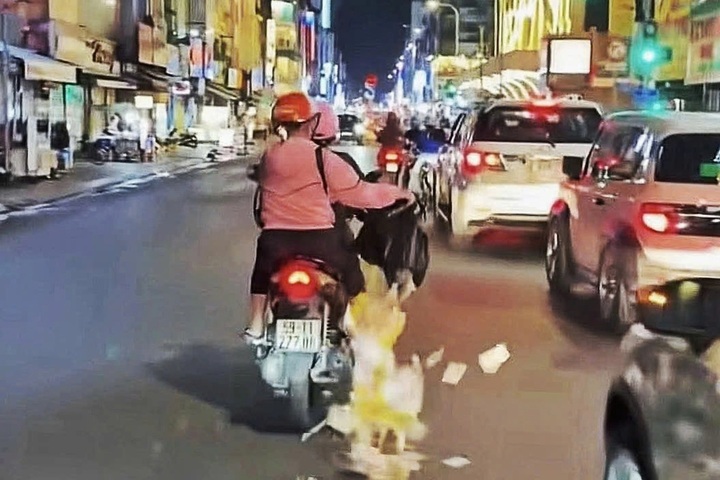 HCM City woman fined for scattering joss paper - 1