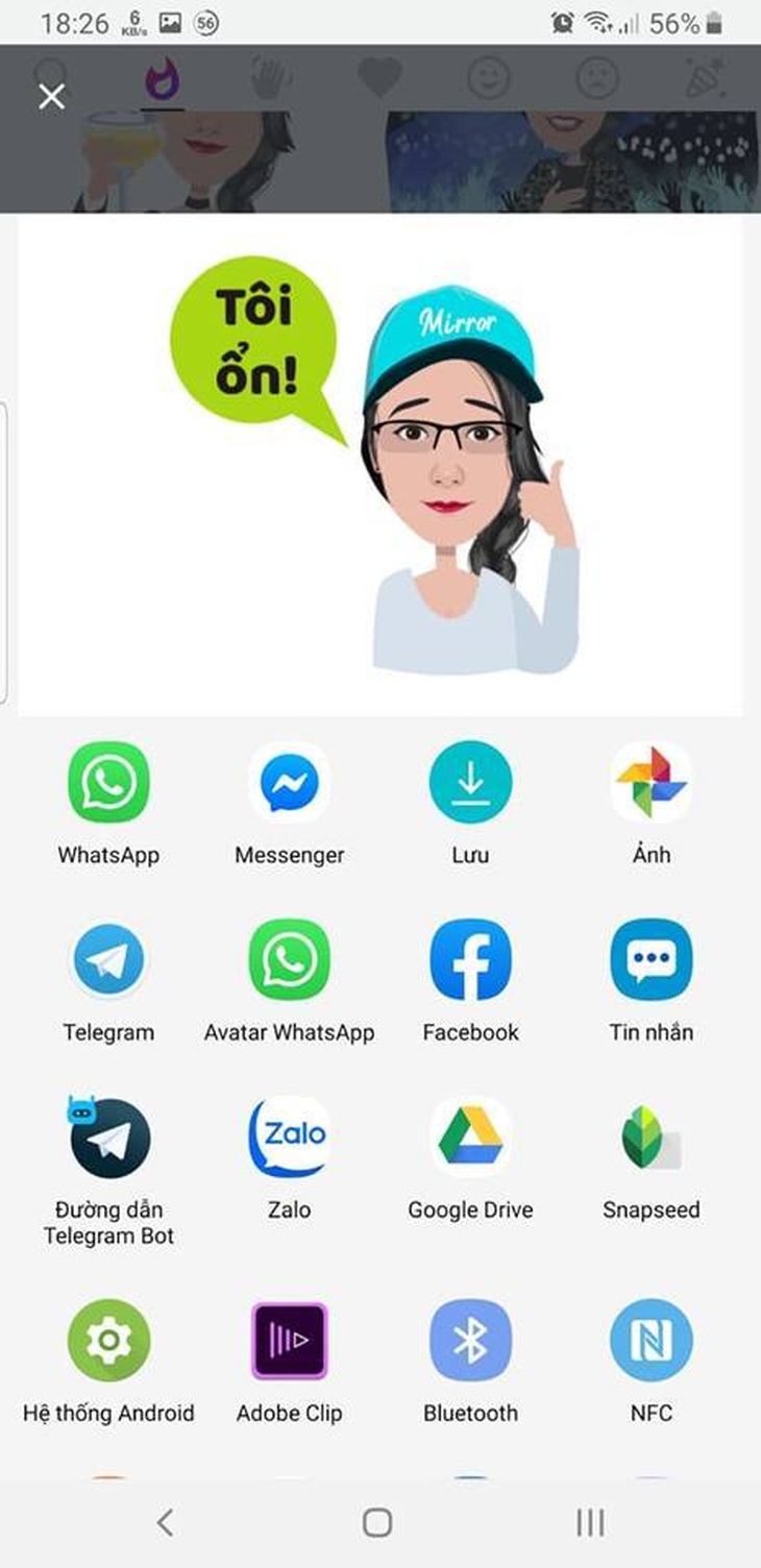 Thủ thuật biến gương mặt chính mình thành các sticker cực độc đáo và thú vị - Ảnh 5. Thủ thuật biến gương mặt chính mình thành các sticker cực độc đáo và thú vị - Ảnh 5.