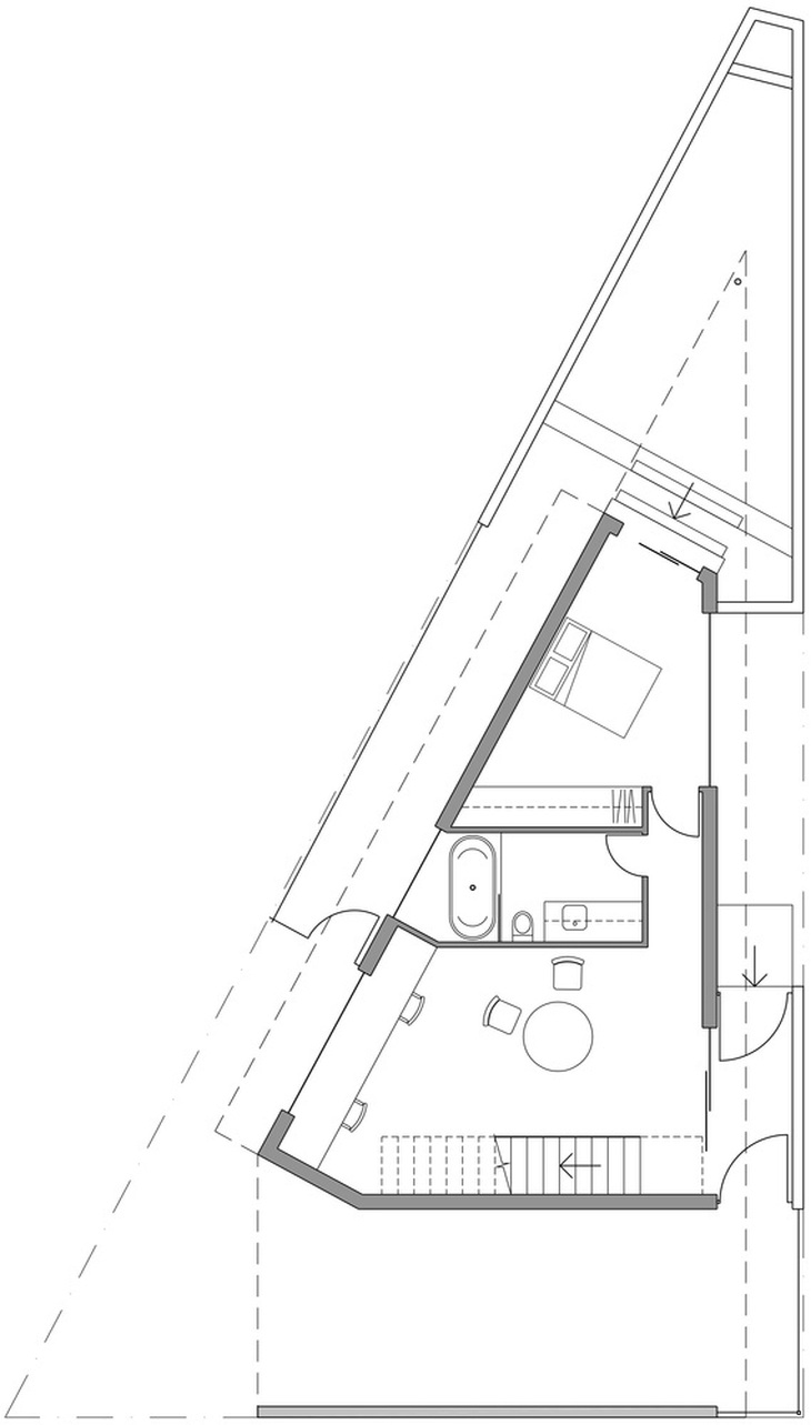Xây nhà trên đất hình tam giác, kiến trúc sư vẫn tạo ra tác phẩm vạn người mê! - Ảnh 6. Xây nhà trên đất hình tam giác, kiến trúc sư vẫn tạo ra tác phẩm vạn người mê! - Ảnh 6.