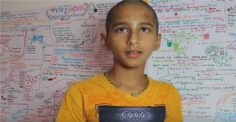 Thần đồng tiên tri Abhigya Anand (ảnh: YouTube).