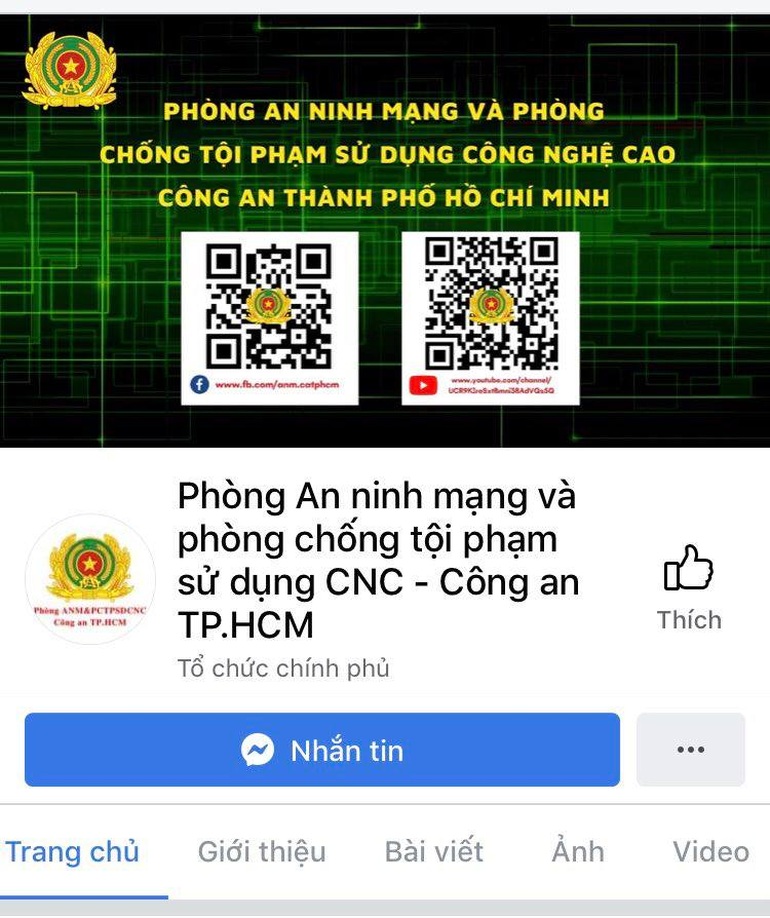 Người dân TPHCM có thể lên Facebook tố giác tội phạm - 1