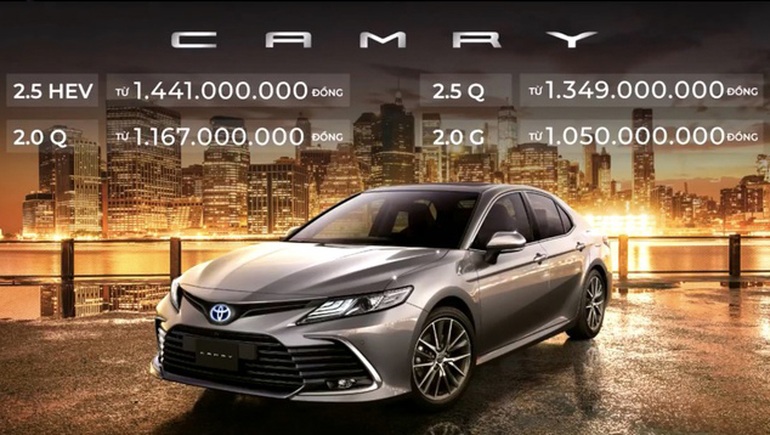 Toyota Camry 2022 về Việt Nam với động cơ mới, giá từ 1,05 tỷ đồng - 1