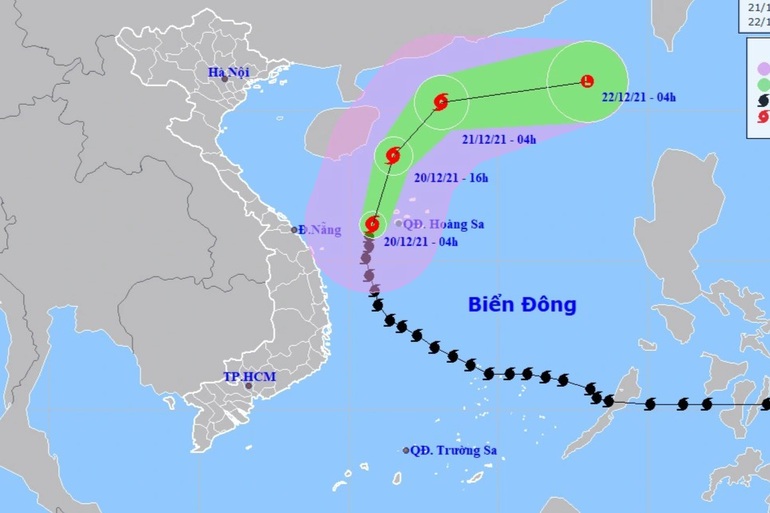 Bão số 9 vào vùng biển Quần đảo Hoàng Sa - 1