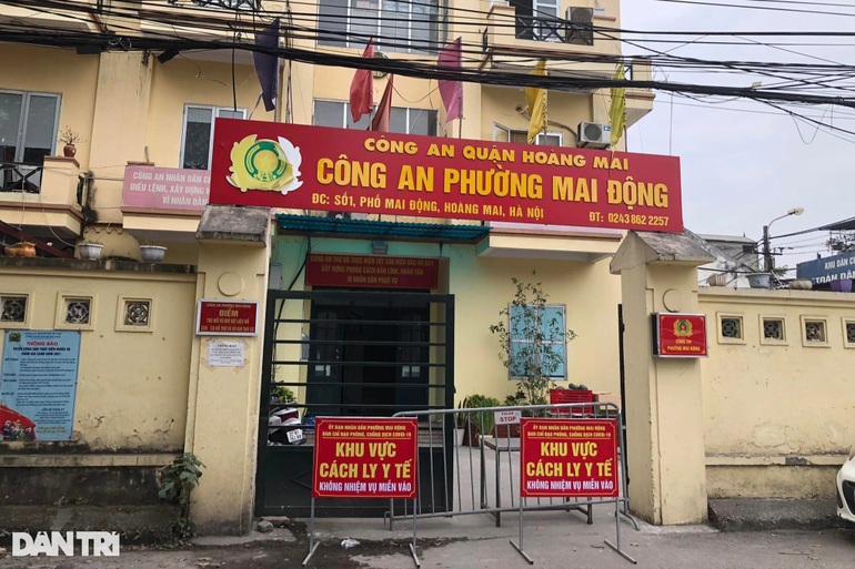 Hà Nội tạm phong tỏa trụ sở công an phường có 4 ca dương tính SARS-CoV-2 - 1