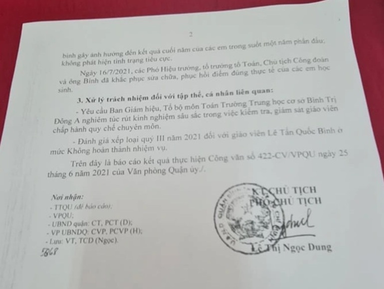Một giáo viên Toán ở TPHCM nâng điểm cho 37 học sinh - 2 Một giáo viên Toán ở TPHCM nâng điểm cho 37 học sinh - 2