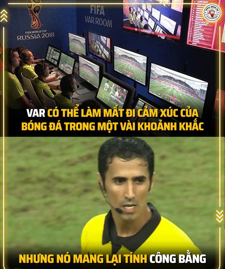 Những lúc như thế này, các cổ động viên Việt Nam lại mong muốn trận đấu được áp dụng VAR hơn bao giờ hết (Ảnh: Troll bóng đá).