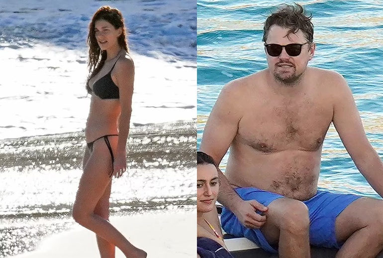Leonardo DiCaprio phát tướng khi đi biển cùng bạn gái kém 23 tuổi - 2 Leonardo DiCaprio phát tướng khi đi biển cùng bạn gái kém 23 tuổi - 2