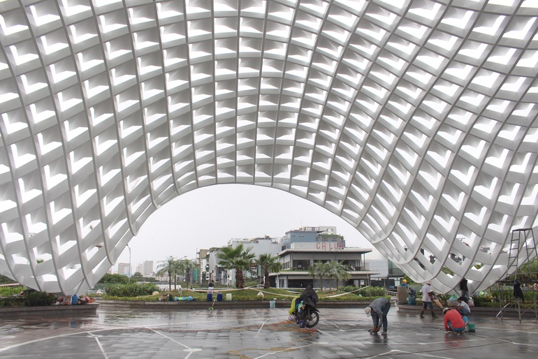 700 billion park on the banks of the Han River in Da Nang takes shape, ready to welcome guests - 6