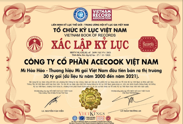 Hảo Hảo: Kỷ lục 30 tỷ gói mì và hành trình 21 năm dẫn đầu - 1 Hảo Hảo: Kỷ lục 30 tỷ gói mì và hành trình 21 năm dẫn đầu - 1