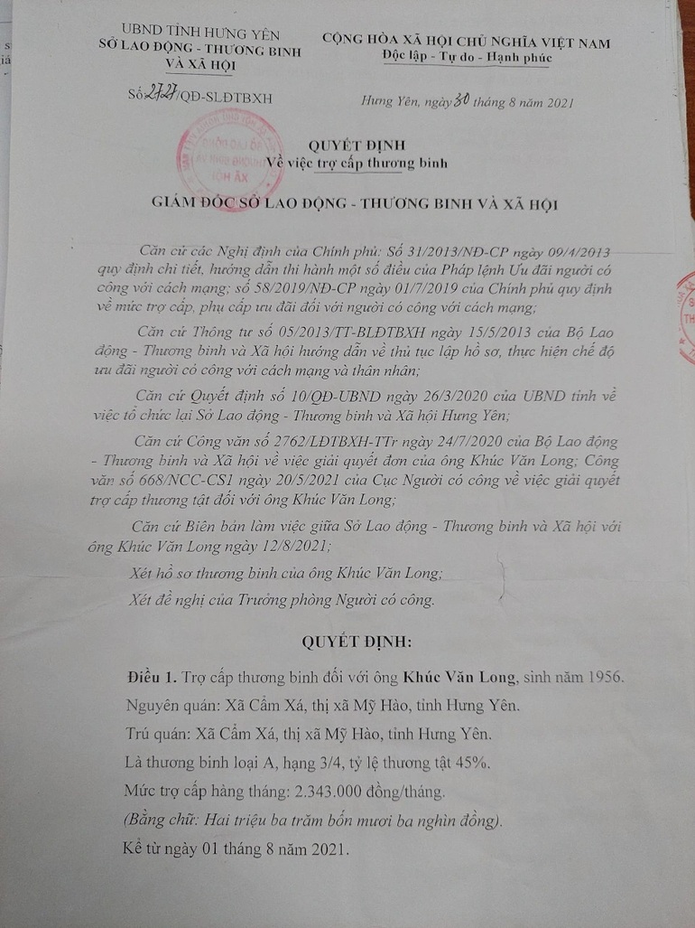 Ly kỳ chuyện hai anh em 47 năm đi đòi chế độ thương binh - 3 Ly kỳ chuyện hai anh em 47 năm đi đòi chế độ thương binh - 3