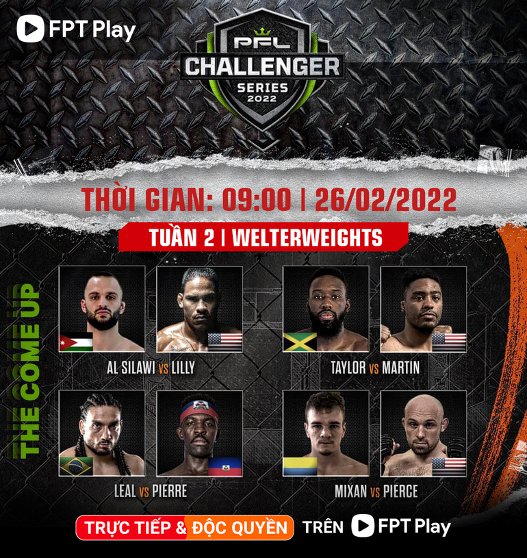 PFL MMA 2022 chính thức khởi tranh trên FPT Play - 5 PFL MMA 2022 chính thức khởi tranh trên FPT Play - 5