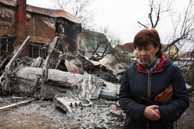 Thủ đô Kiev chìm trong khói lửa chiến sự - 4