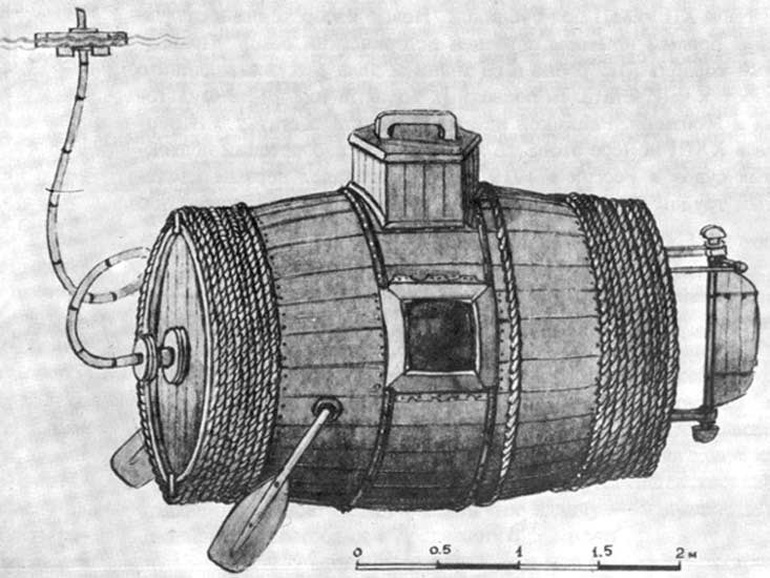 Chiếc thùng gỗ này chính là tàu ngầm quân sự đầu tiên trên thế giới - 3