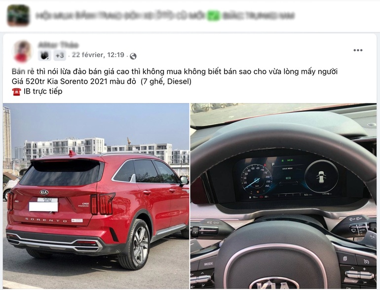 Rao bán Kia Sorento 2021 giá hơn 500 triệu đồng, nhiều người hoài nghi - 2 Rao bán Kia Sorento 2021 giá hơn 500 triệu đồng, nhiều người hoài nghi - 2