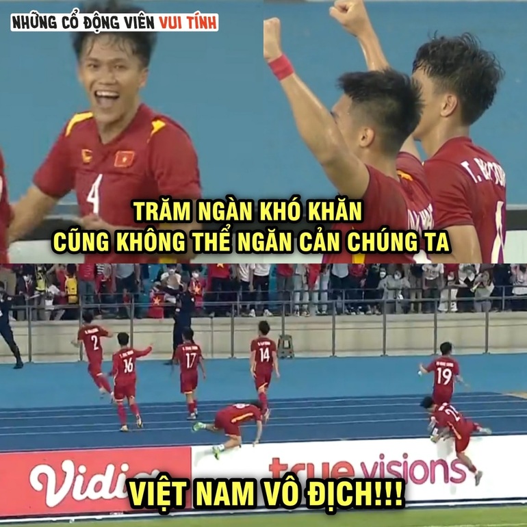 Những khó khăn cũng không thể cản bước U23 Việt Nam vô địch (Ảnh: Những cổ động viên vui tính). Những khó khăn cũng không thể cản bước U23 Việt Nam vô địch (Ảnh: Những cổ động viên vui tính).