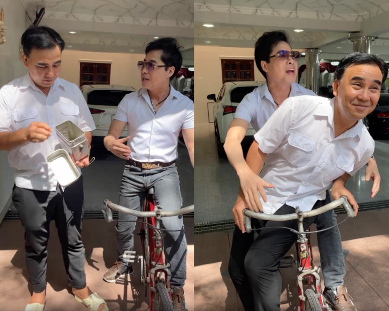 Quyền Linh, Ngọc Sơn nhớ thuở ăn ngủ chung, chia nhau cặp lồng cơm nguội - 2 Quyền Linh, Ngọc Sơn nhớ thuở ăn ngủ chung, chia nhau cặp lồng cơm nguội - 2