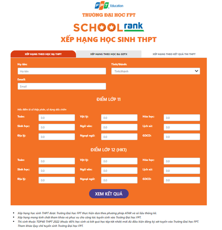Mở trang tra cứu xếp hạng kết quả THPT 2022 cho sĩ tử - 1