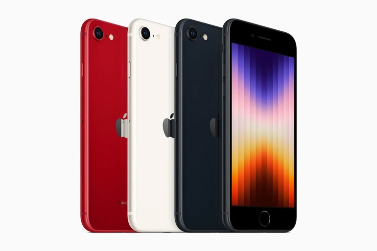 iPhone SE 2022 vẫn giữ nguyên phong cách thiết kế giống iPhone 8, chỉ nâng cấp chip xử lý bên trong (Ảnh: Apple).