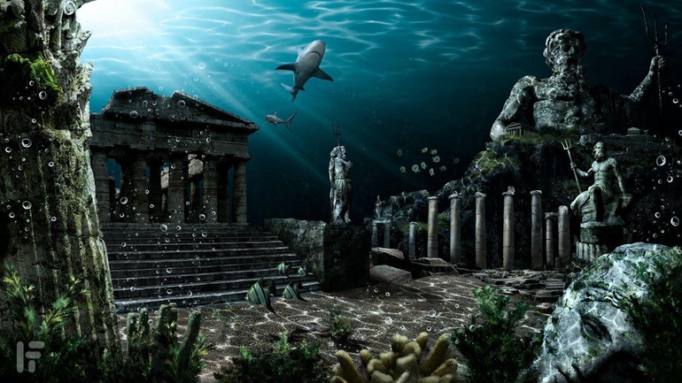 UFO dài 8km phát hiện dưới biển có thể là thành phố Atlantis bị mất tích - 1