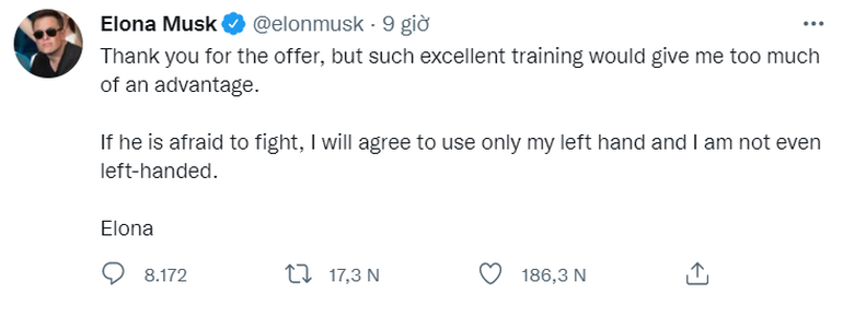 Elon Musk đổi tên tài khoản Twitter của mình thành 