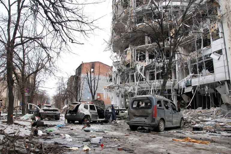 Khói lửa bom đạn bủa vây Ukraine sau 3 tuần chiến sự - 9
