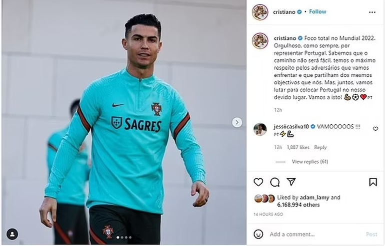 C.Ronaldo lên tiếng trước tin đồn phải ngồi dự bị ở tuyển Bồ Đào Nha - 2