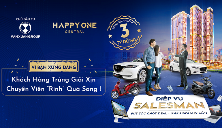 Chủ đầu tư Happy One Central dành 3 tỷ đồng tri ân khách hàng - 1 Chủ đầu tư Happy One Central dành 3 tỷ đồng tri ân khách hàng - 1