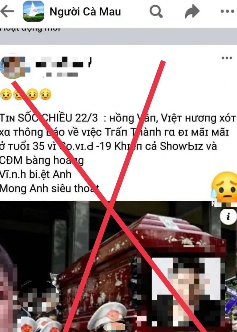 Tran Thanh expressed anger when he was reported to have died from Covid-19 - 1